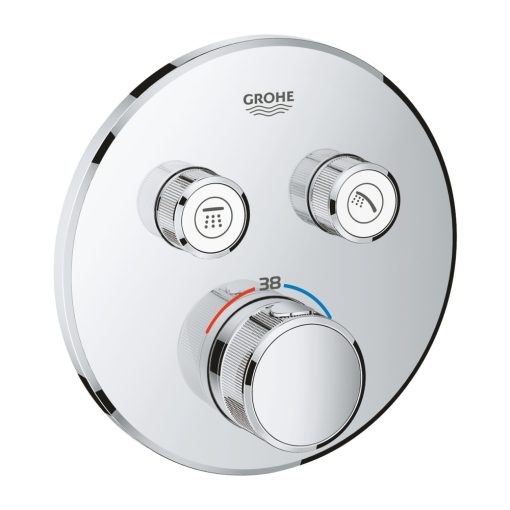 GROHE Grohtherm SmartControl Termosztát falsík mögötti telepítéshez, 2 fogyasztóra