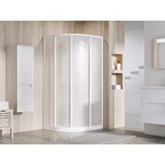   Ravak Supernova SKCP4 negyedköríves zuhanykabin 80x80, fehér, pearl