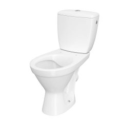   CERSANIT CERSANIA "NYITOTT PEREMES" MÉLYÖBLÍTÉSŰ , MONO WC (HÁTSÓ KIFOLYÁSÚ, OLDALSÓ BEKÖTÉS) + VÉKONYÍTOTT, LECSAPÓDÁSGÁTLÓS, DUROLPLAST, KÖNNYEN LEVEHETŐ WC-ÜLŐKE (ÍVES ALAKÚ TARTÁL