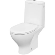 CERSANIT MODUO PEREM NÉLKÜLI, MONO WC, (HÁTSÓ KIFOLYÁSÚ, OLDALSÓ BEKÖTÉS) + LECSAPÓDÁSGÁTLÓS, DUROPLAST, KÖNNYEN LEVEHETŐ ÜLŐKE