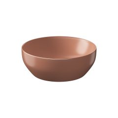   CERSANIT LARGA MATT, TÉGLA VÖRÖS, PULTRA TEHETŐ 40X40-ES KÖR ALAKÚ MOSDÓ