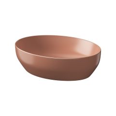   CERSANIT LARGA MATT, TÉGLA VÖRÖS, PULTRA TEHETŐ 50X38-AS ELLIPSZIS MOSDÓ