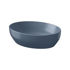  CERSANIT LARGA MATT KÉK, PULTRA TEHETŐ 50X38-AS ELLIPSZIS MOSDÓ